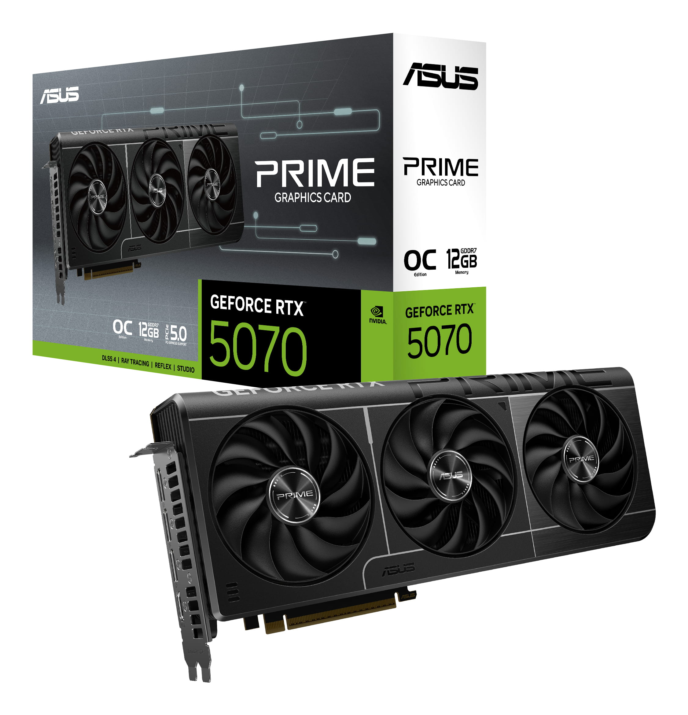 ASUS Prime GeForce RTX 5070 GDDR7 OC Edition - Grafikkarte - PCI