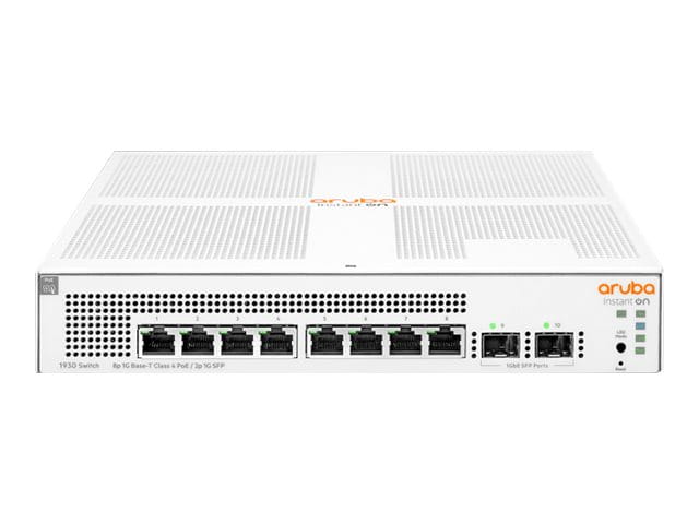 HPE Networking Instant On 1930 8G Class4 PoE 2SFP 124W Switch - Switch - L2+ - managed - 8 x 10/100/1000 (PoE+)