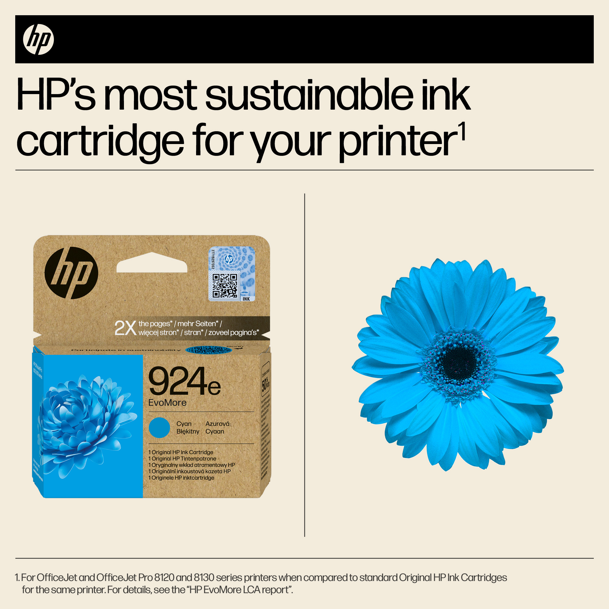 HP 924e EvoMore - Cyan - original - Tintenpatrone