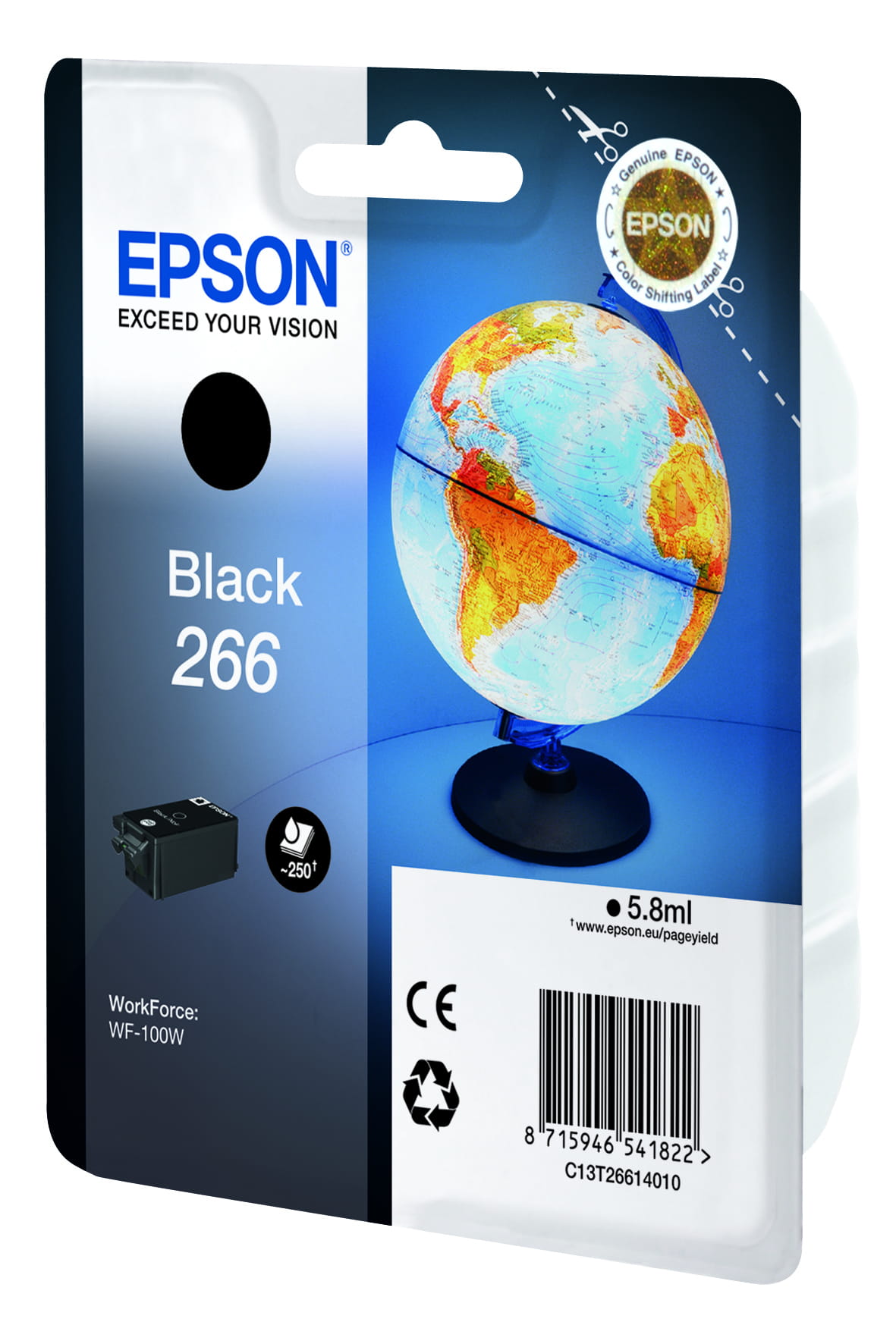 Epson 266 - 5.8 ml - Schwarz - original - Blister