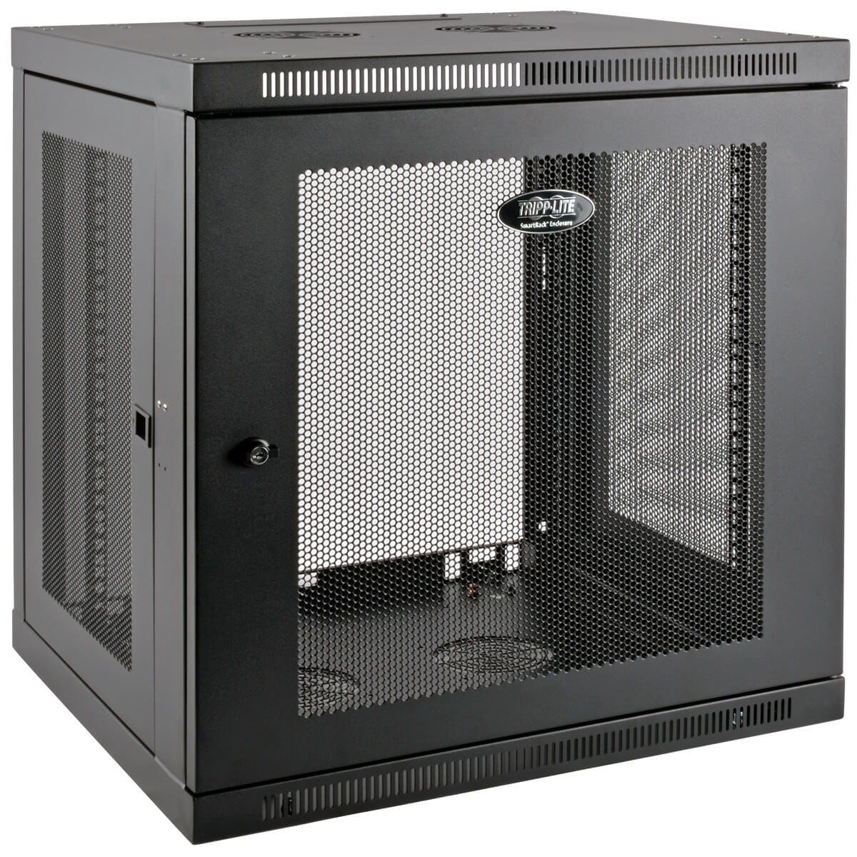 Tripp Eaton Tripp Lite Series 12U Wall Mount Rack Enclosure Server Cabinet Low Profile Deep - Schrank Netzwerkschrank - geeignet für Wandmontage - Schwarz - 12U - 48.3 cm (19")
