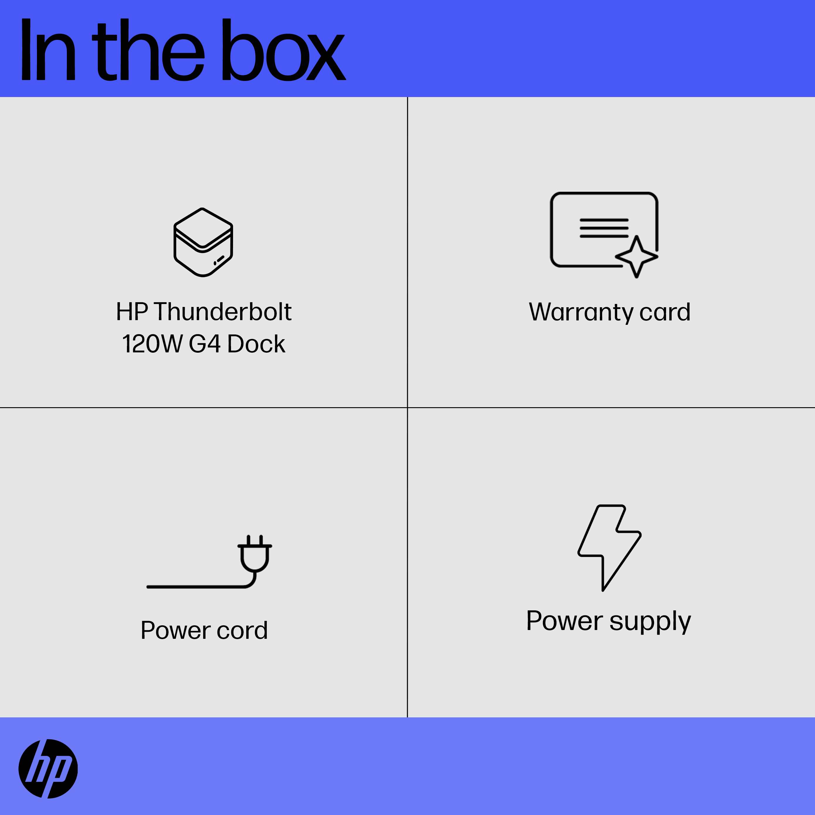 HP Thunderbolt Dock G4 - Dockingstation - 2 x DP, Thunderbolt, USB-C, HDMI