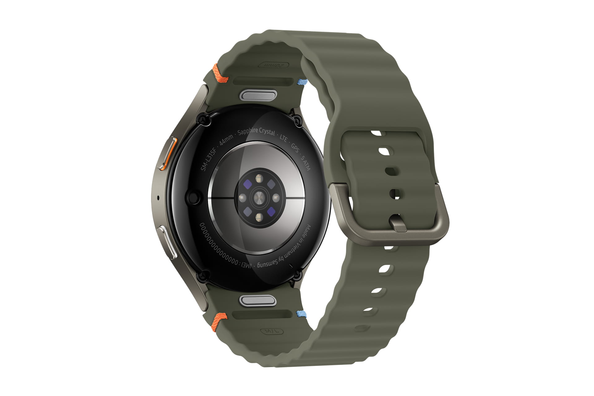 Samsung Galaxy Watch7 - 44 mm - intelligente Uhr mit Sportband - Gummi - Bandgröße: M/L - Anzeige 3.7 cm (1.47")