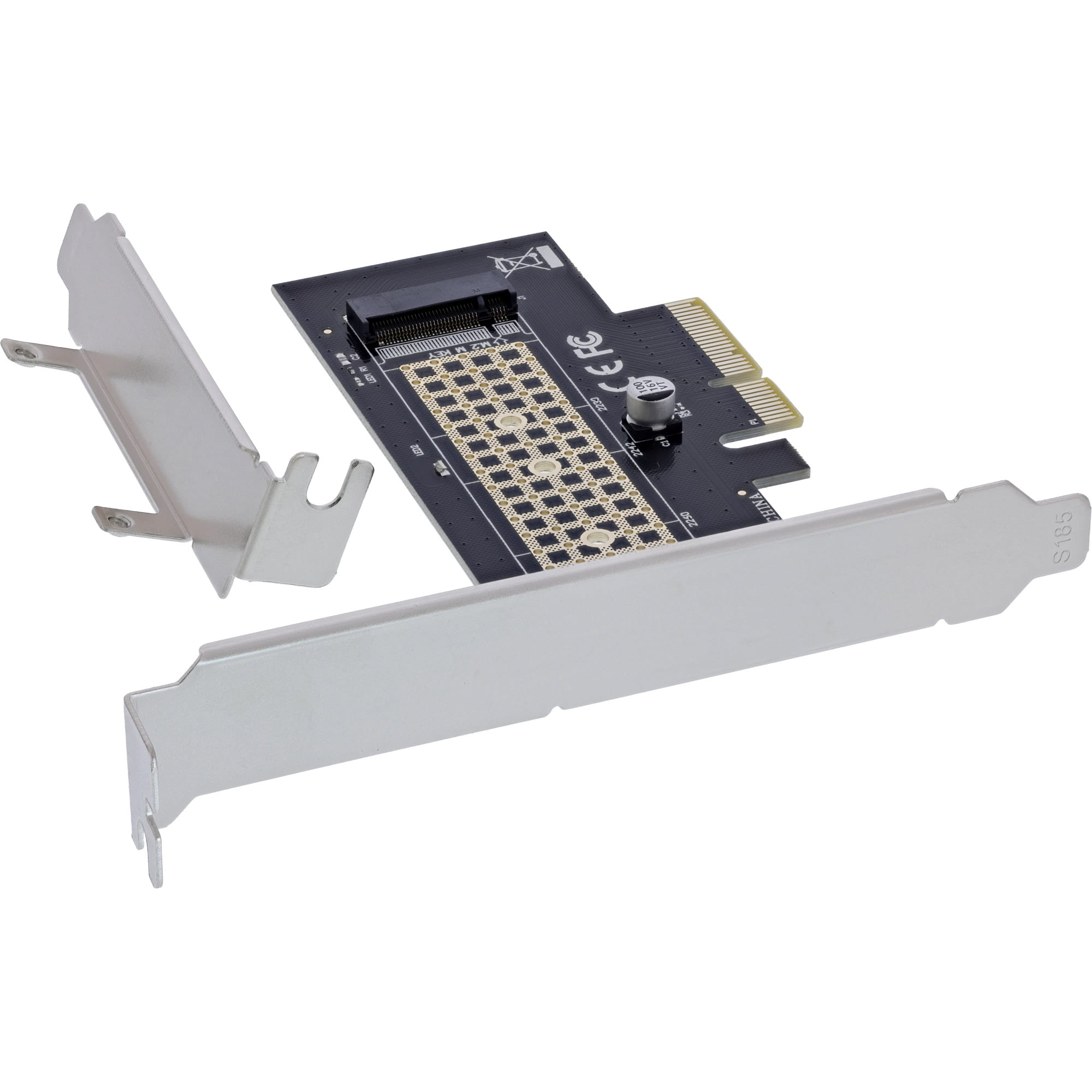 InLine PCIe Karte zu 1x intern NVMe M.2 Key M - PCIe x4