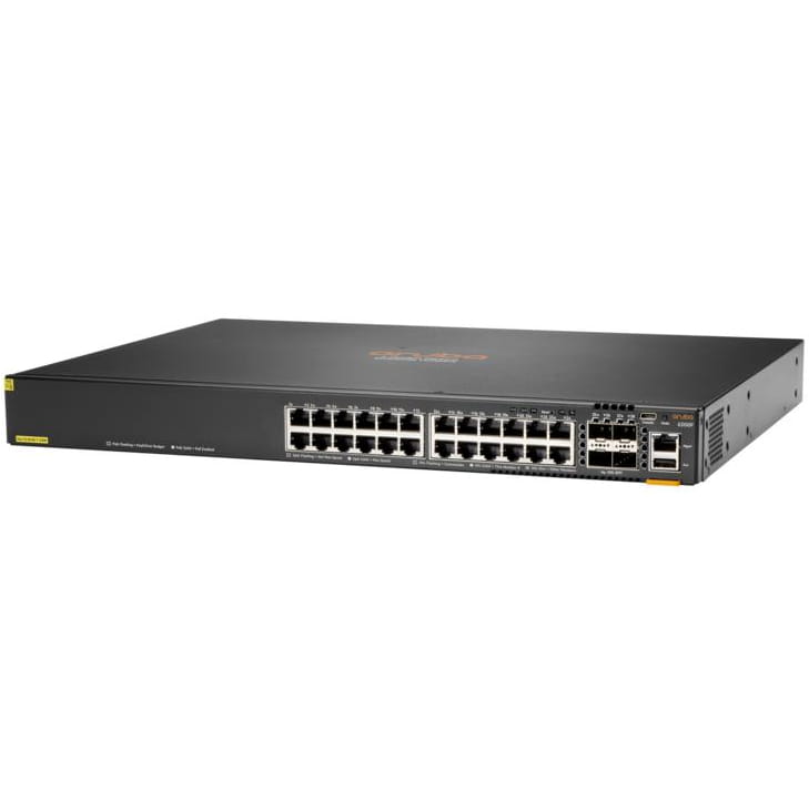 HPE Aruba Networking CX 6200F - Switch - nur horizontale Oberflächenmontage - L3 - managed - 24 x 10/100/1000 (PoE+)