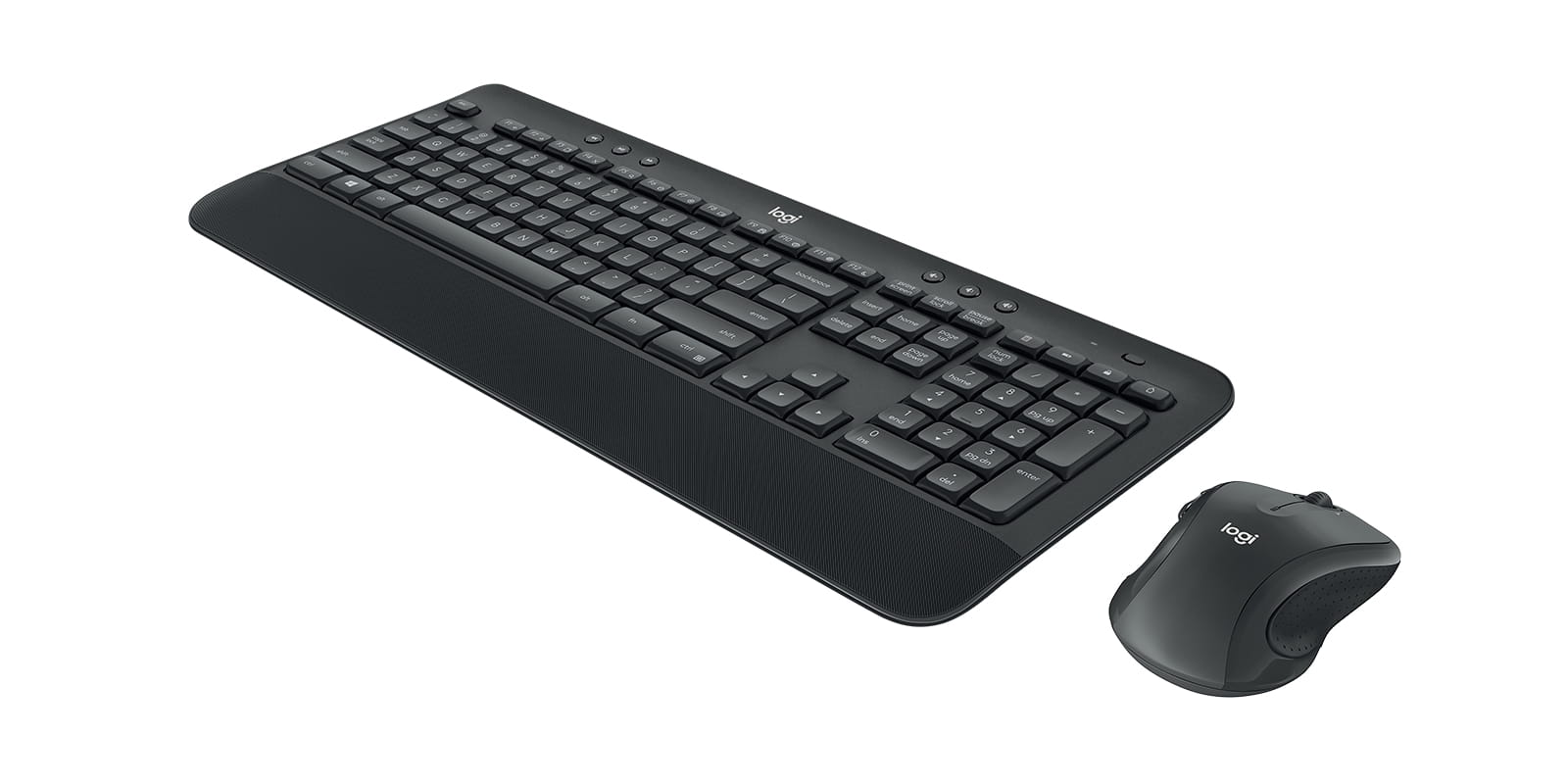 Logitech MK545 ADVANCED Wireless Keyboard and Mouse Combo, Volle Größe (100%), Kabellos, RF Wireless, Schwarz, Maus enthalten