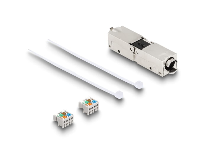 Delock Netzwerkkoppler - LSA zu LSA - STP - CAT 6a - staub- und wasserdicht (IP68)