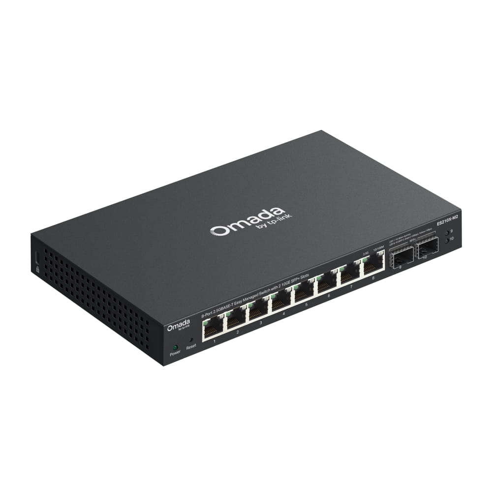 TP-LINK Omada ES210X-M2 V1 - Switch - L2+ - managed - 8 x 2.5GBase-T + 2 x 10 Gigabit SFP+ (Uplink)