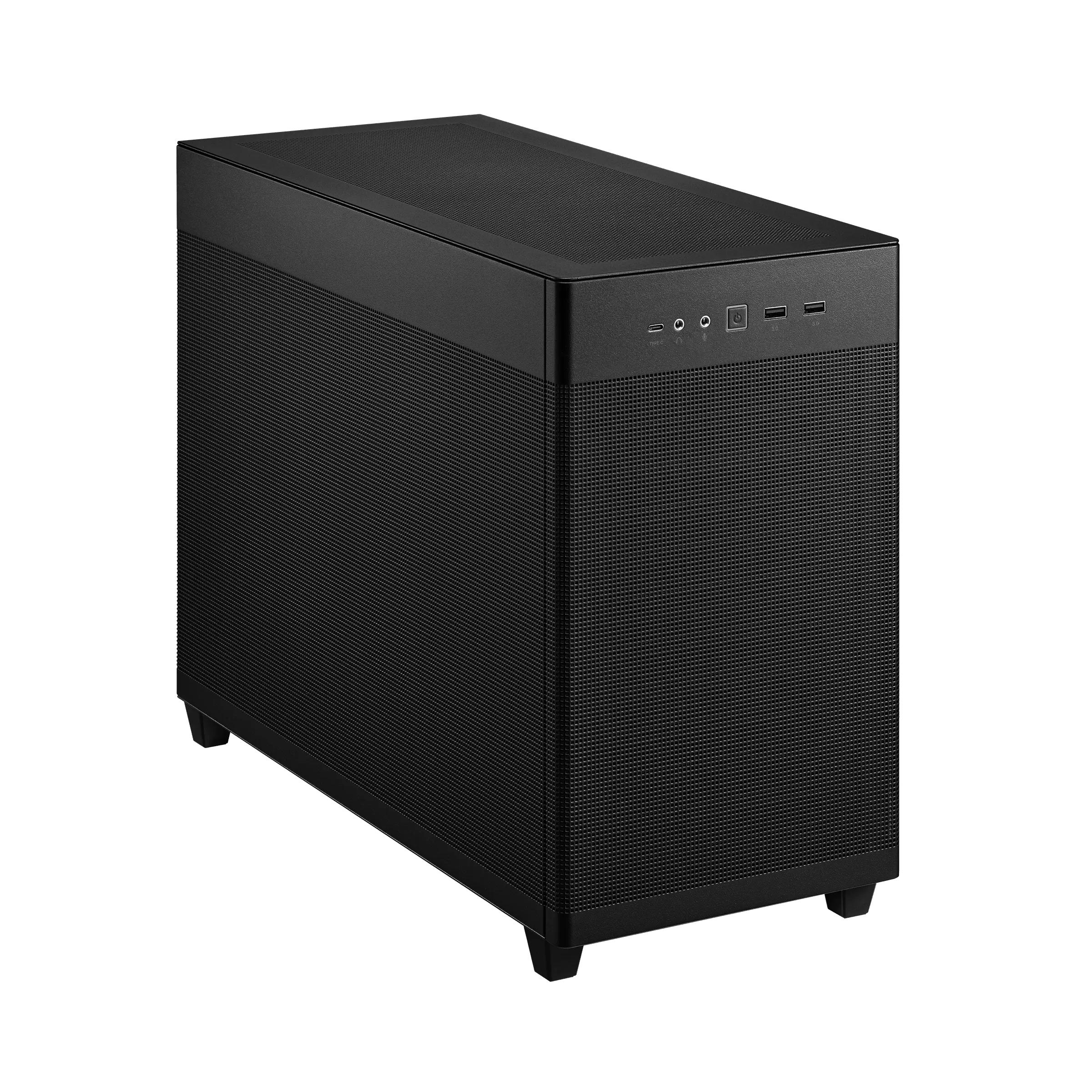ASUS Prime AP201 - Kleiner Turm - micro ATX - Seitenteil mit Fenster (gehärtetes Glas)