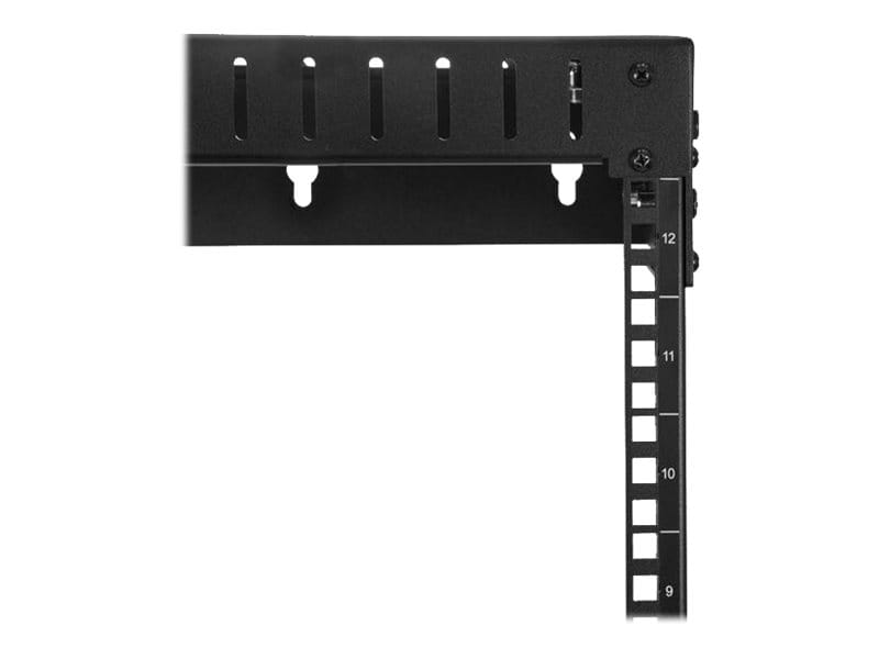 StarTech.com Startech 12U 19" Wall Mount Network Rack, Adjustable Depth 12-20" 2 Post Open Frame Server Room Rack for AV/Data/ IT Communication/Computer Equipment/Switch with Cage Nuts & Screws - 12U Adjustable Rack (RK12WALLOA)