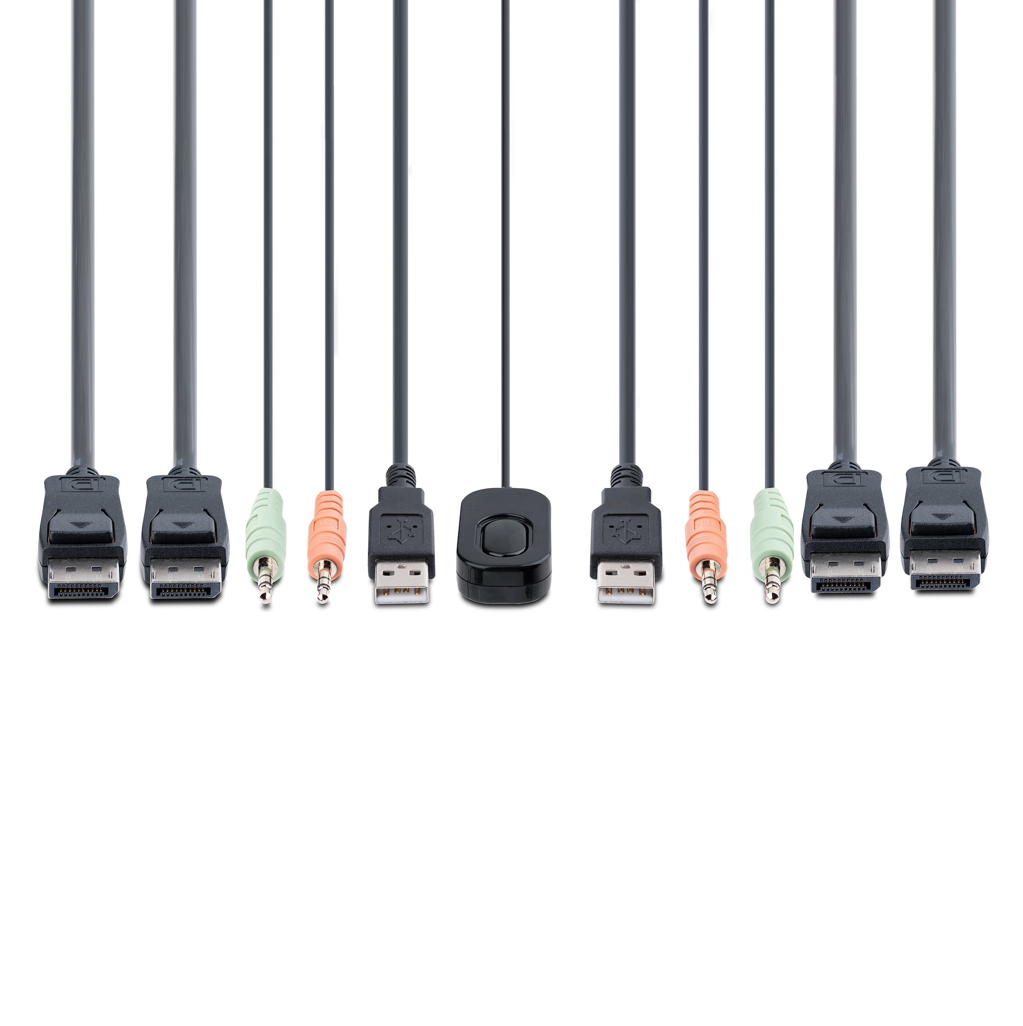 StarTech.com 2-Port Dual Monitor KVM Switch DisplayPort