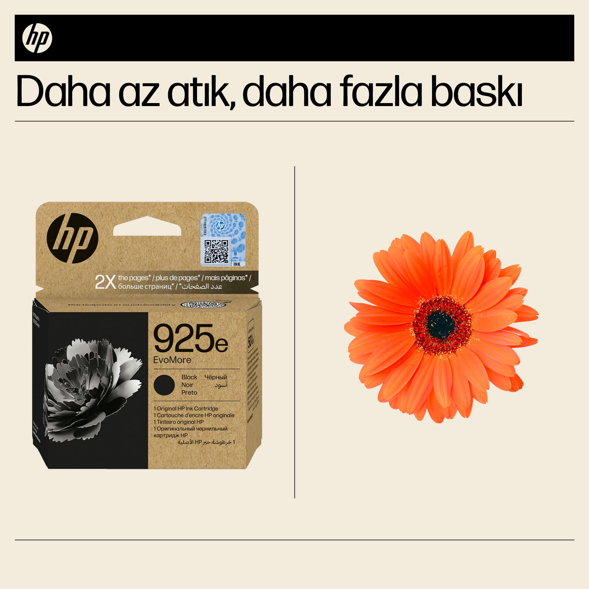 HP 925e EvoMore - Schwarz - original - Tintenpatrone