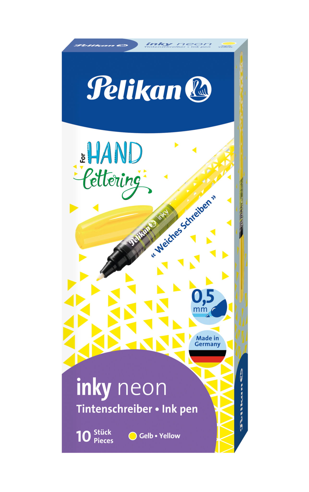 Pelikan inky neon, Stick Pen, Gelb, Gelb, Kunststoff, 0,5 mm, Beidhändig