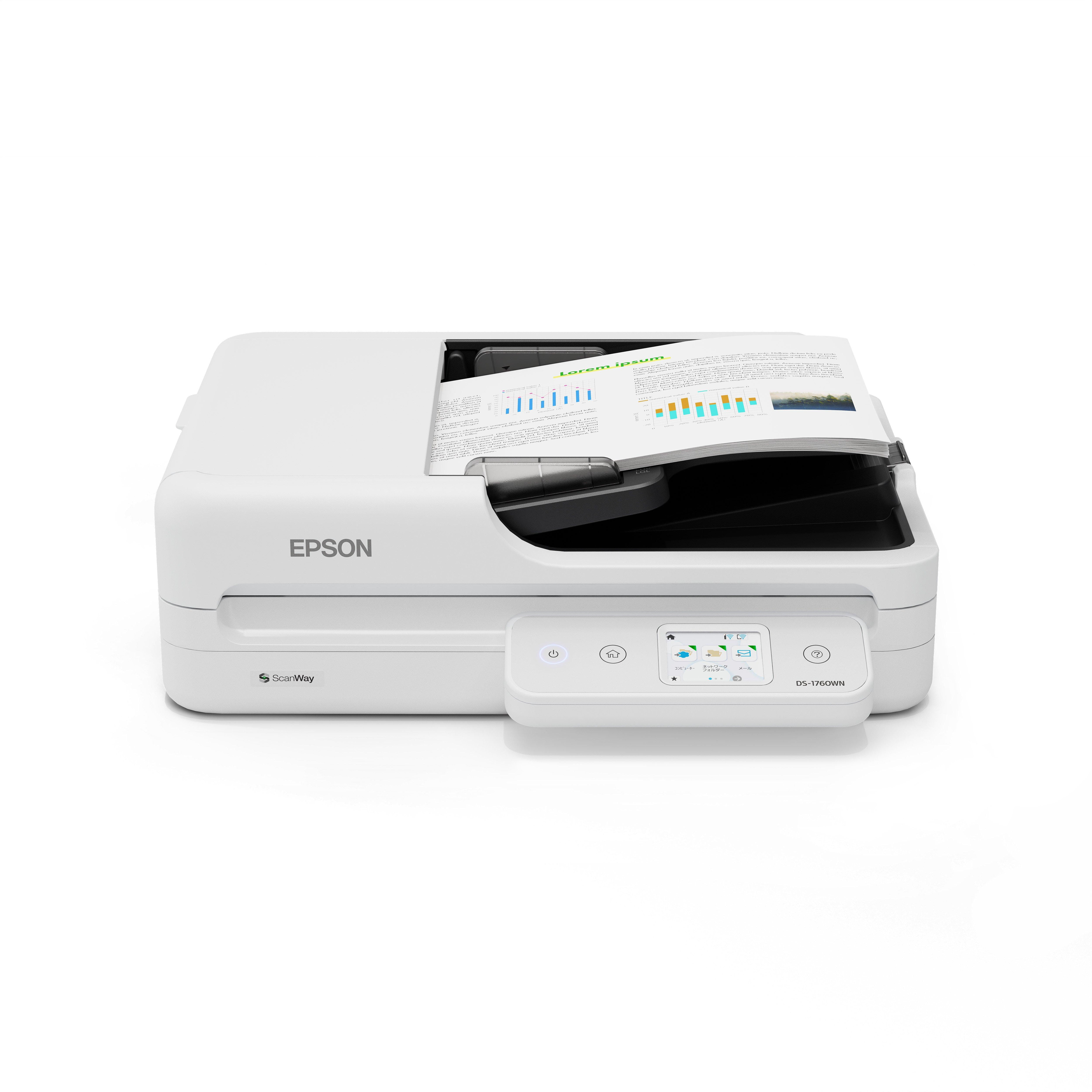 Epson WorkForce DS-1760WN - Dokumentenscanner - Duplex - 215.9 x 5588 mm - 1200 dpi x 1200 dpi - bis zu 30 Seiten/Min. (einfarbig)