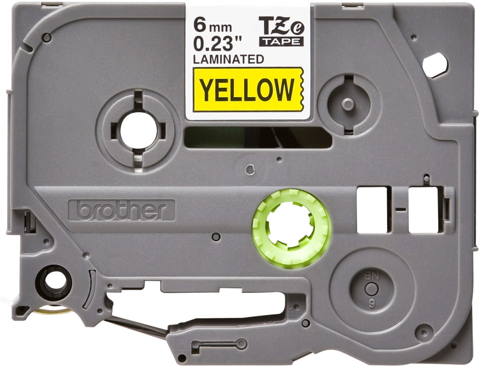 Brother TZe-611 - Schwarz auf Gelb - Rolle (0,6 cm)