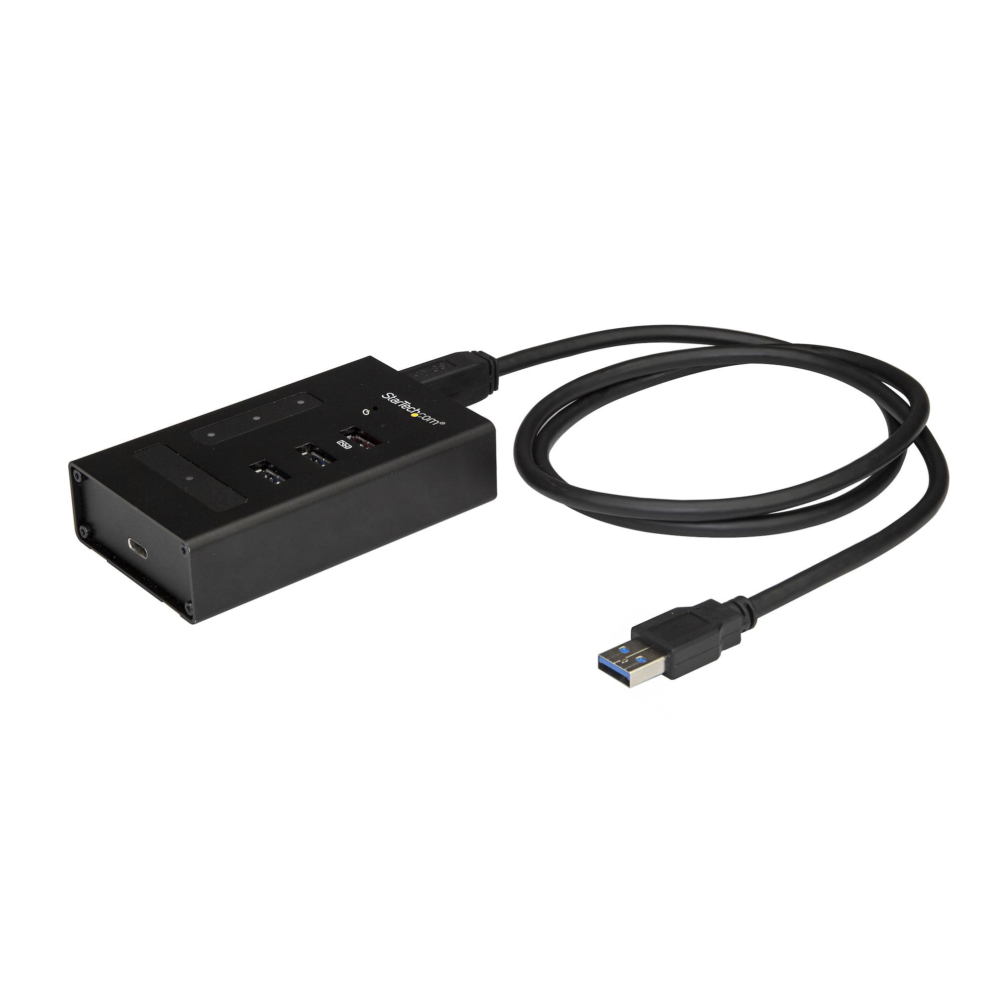 StarTech.com 4 Port USB Hub - Metall - USB-A zu 3x USB-A und 1x USB-C