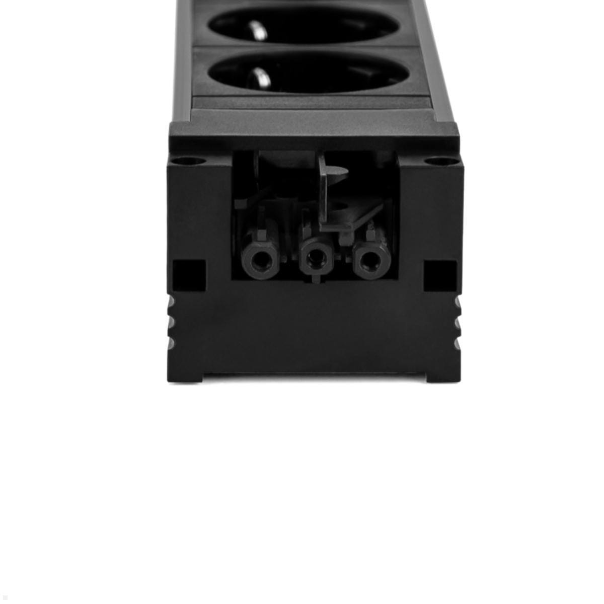 Bachmann STEP BASE - Steckdosenleiste - Wechselstrom 250 V - 3680 watt - Eingabe, Eingang GST18i3 - Ausgangsanschlüsse: 6 (power CEE 7/3)