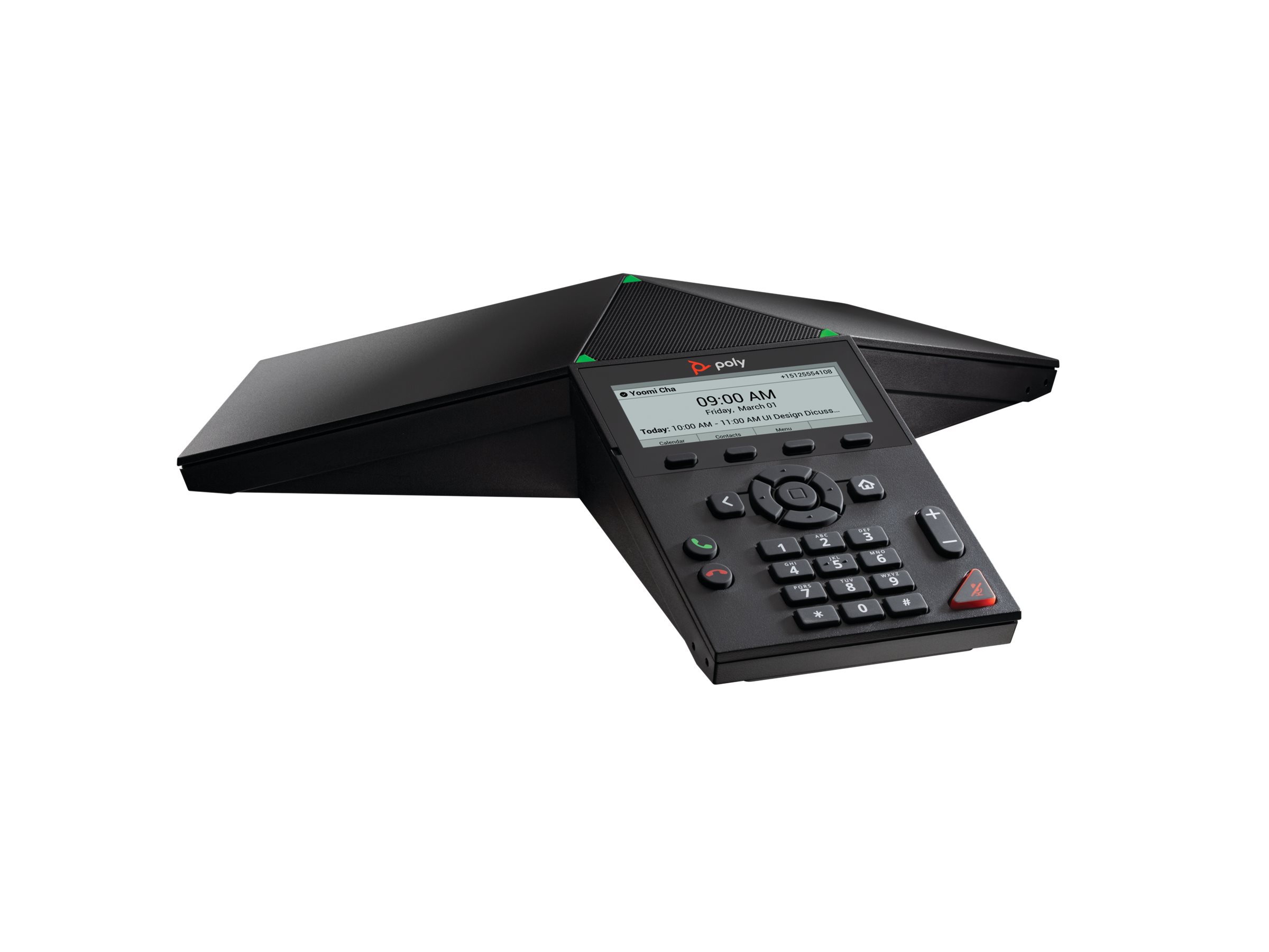 Poly HP Poly Trio 8300 NR - VoIP-Konferenztelefon - mit Bluetooth-Schnittstelle mit Rufnummernanzeige/Anklopffunktion - IEEE 802.11a/b/g/n (Wi-Fi)