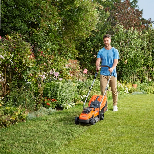 Black & Decker BCMW33184L2, Schieberasenmäher, 400 m², 33 cm, 2,5 cm, 6,5 cm, 35 l