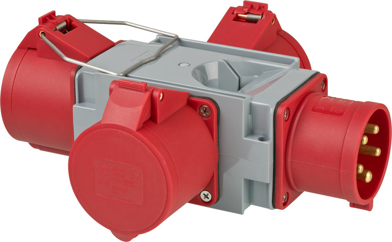 Brennenstuhl 1081670, 400 V, 32 A, Grau, Rot, IP44, 200 mm, 252 mm