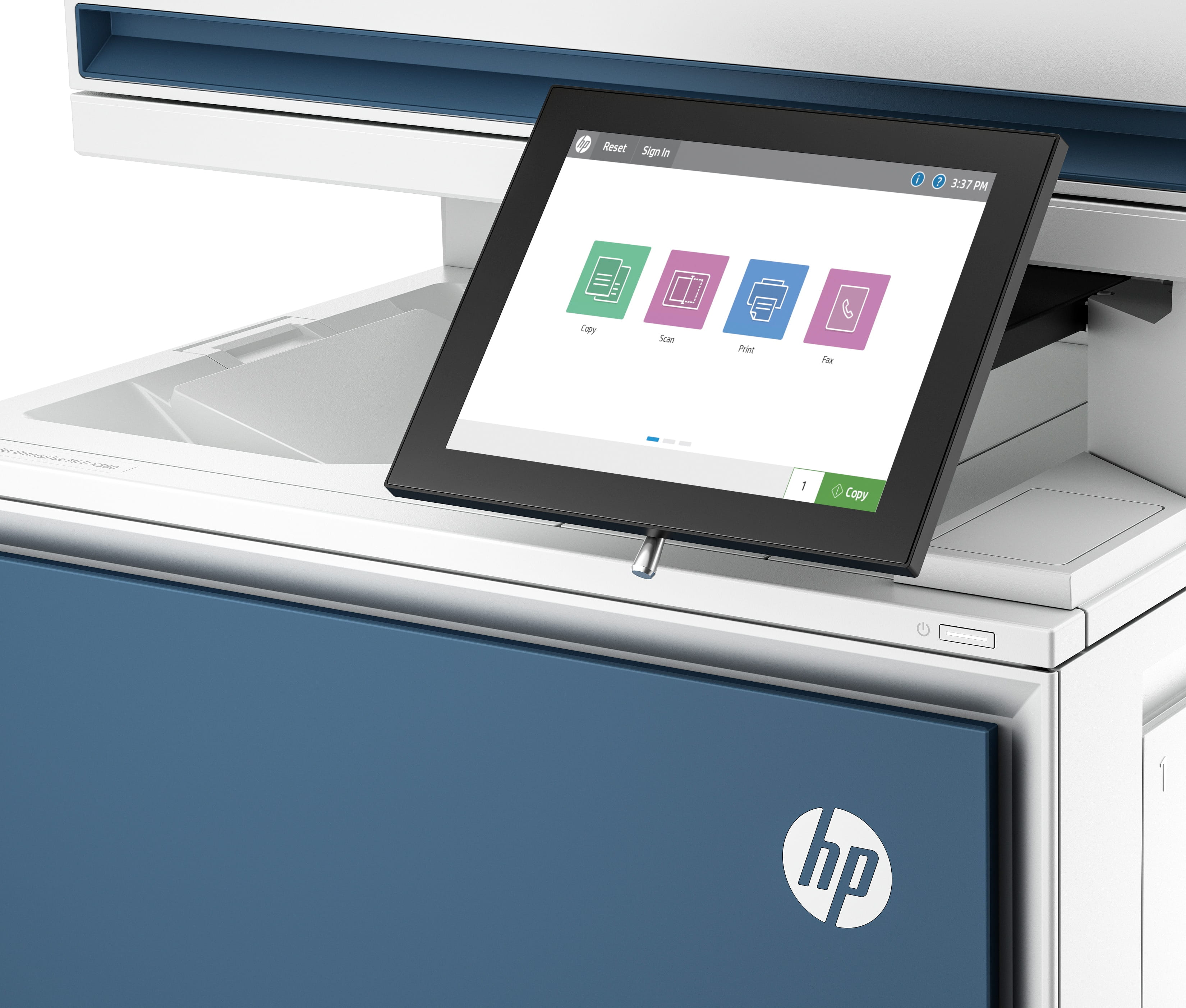 HP Color LaserJet Enterprise MFP X58045dn Drucker, Laser, Farbdruck, 1200 x 1200 DPI, A4, Direktdruck, Grau