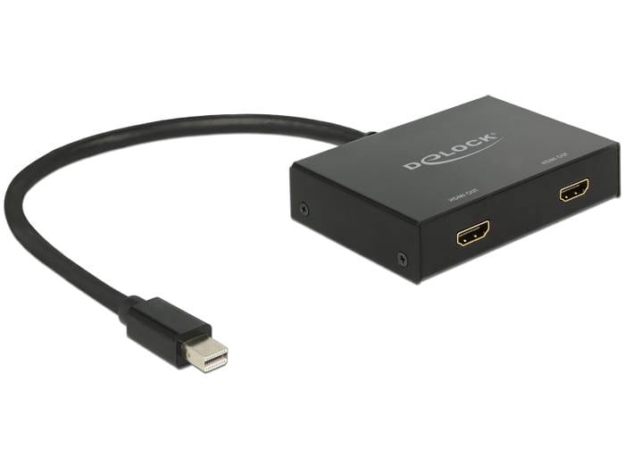 Delock Displayport 1.2 Splitter 1 x mini Displayport