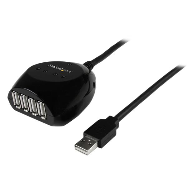 StarTech.com 15m USB 2.0 Kabel aktiv mit 4 Port