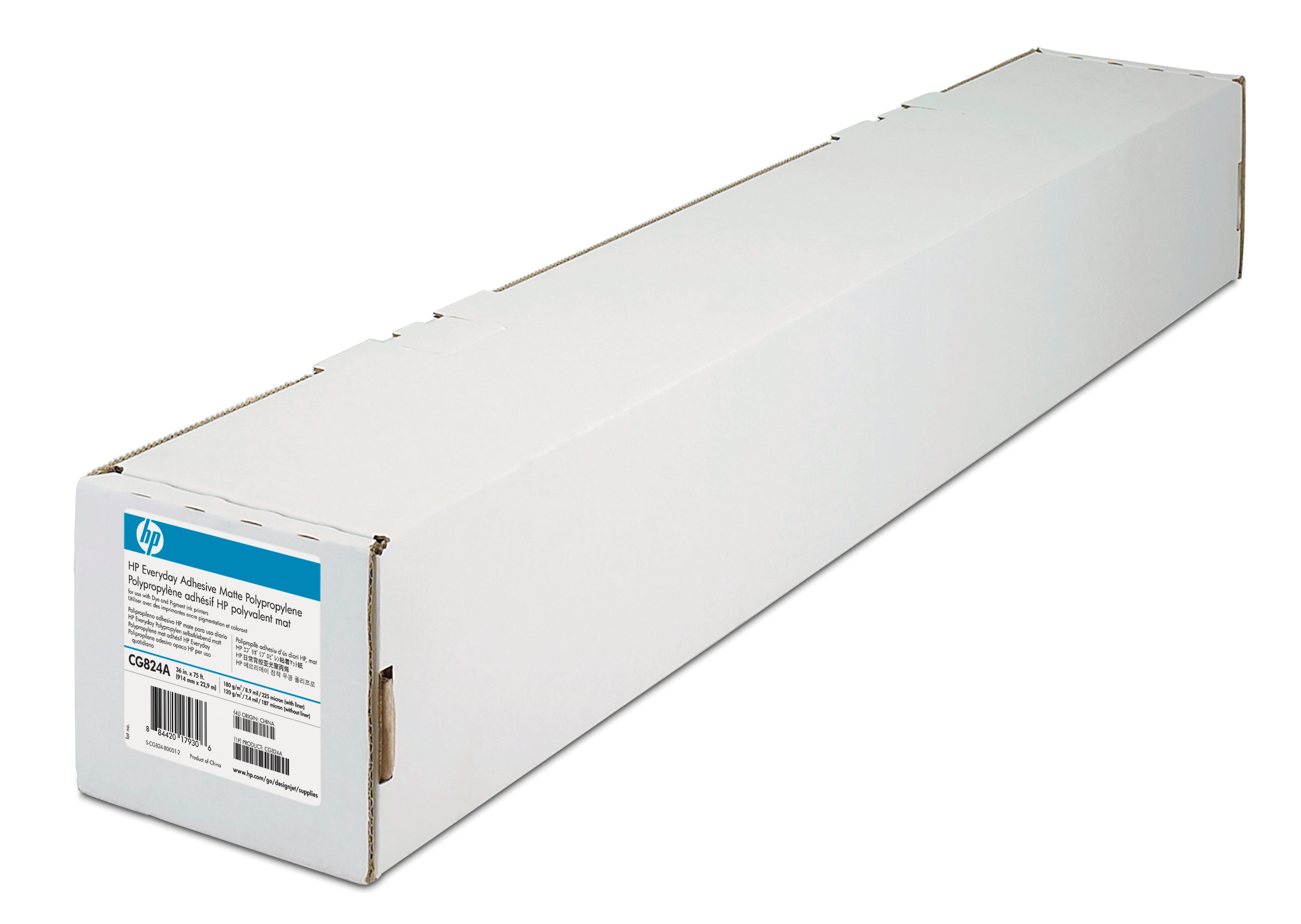 HP Everyday - Polypropylen (PP) - matt - selbstklebend - 8,5 mil - Rolle (152,4 cm x 22,9 m)