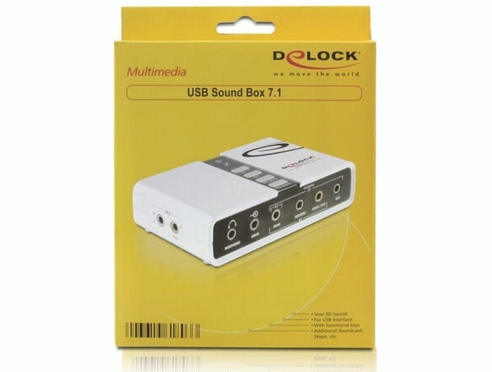 Delock USB Sound Box 7.1 - Soundkarte - 7.1