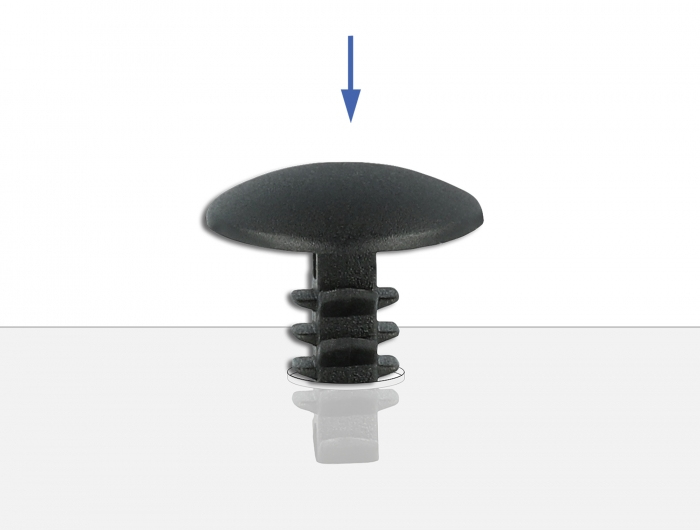 Delock Tannenbaum Clip schwarz 10 Stück, 10 Stück(e), Schwarz, Nylon, Drinnen
