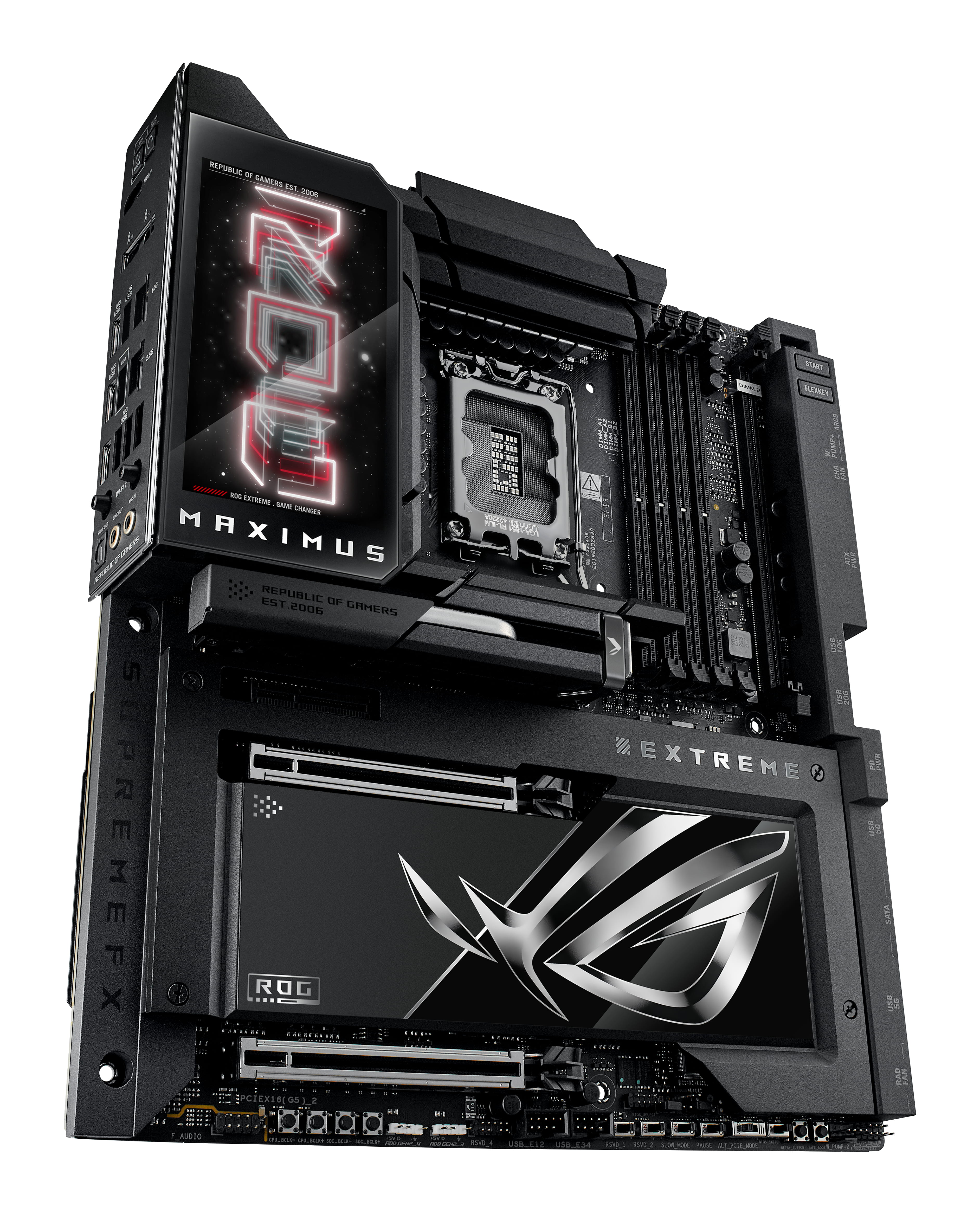 ASUS ROG MAXIMUS Z890 EXTREME - Motherboard - ATX - LGA1851-Sockel - Z890 Chipsatz - USB4, USB 3.2 Gen 1, USB-C 3.2 Gen2, USB 3.2 Gen 2 - Wi-Fi 7, Bluetooth, 10 Gigabit LAN - Onboard-Grafik (CPU erforderlich)