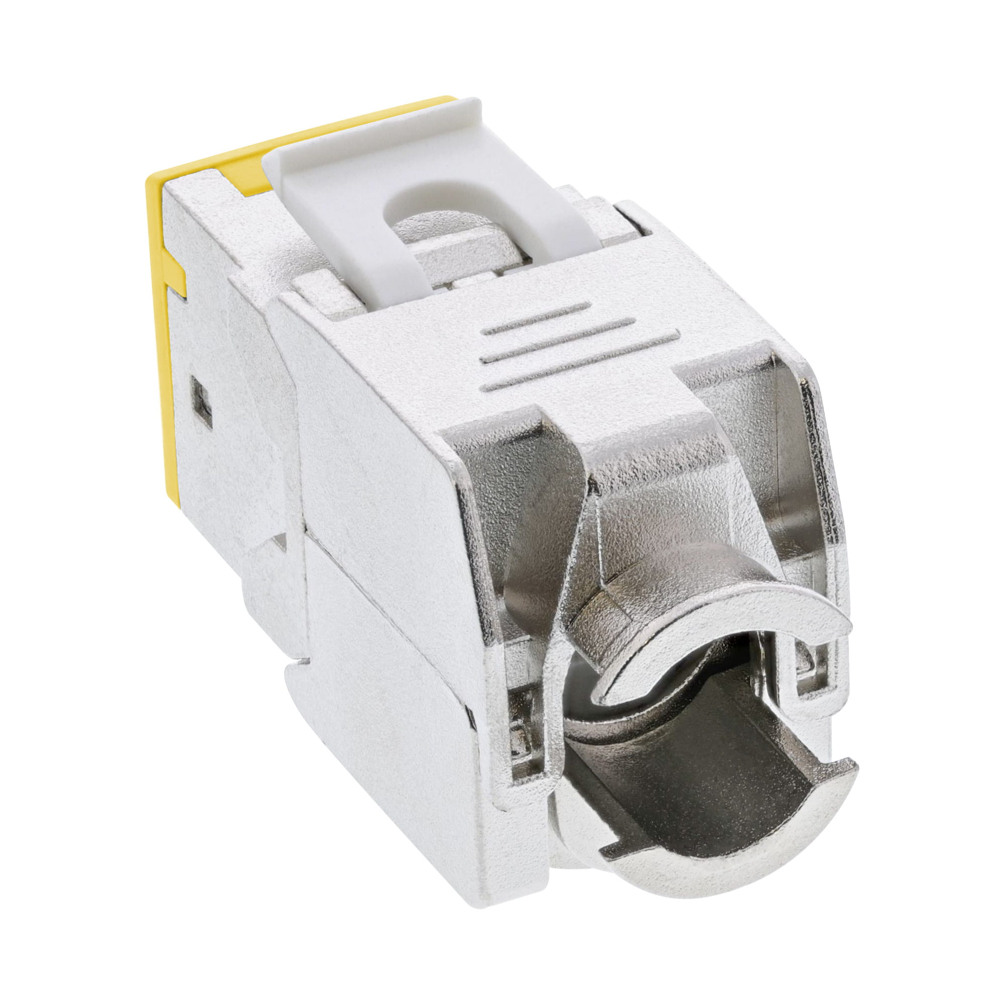 InLine Keystone RJ45 Buchse - geschirmt - Cat.6A - gelb 8er Pack