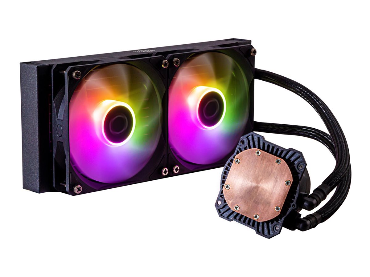 Cooler Master MasterLiquid Lite 240L Core ARGB - Prozessor-Flüssigkeitskühlsystem - Kühlergröße: 240 mm - (für: LGA1150, LGA1151, LGA1155, LGA1156, LGA1200, LGA1700, AM2, AM2+, AM3, AM3+, AM4, AM5, FM1, FM2, FM2+)