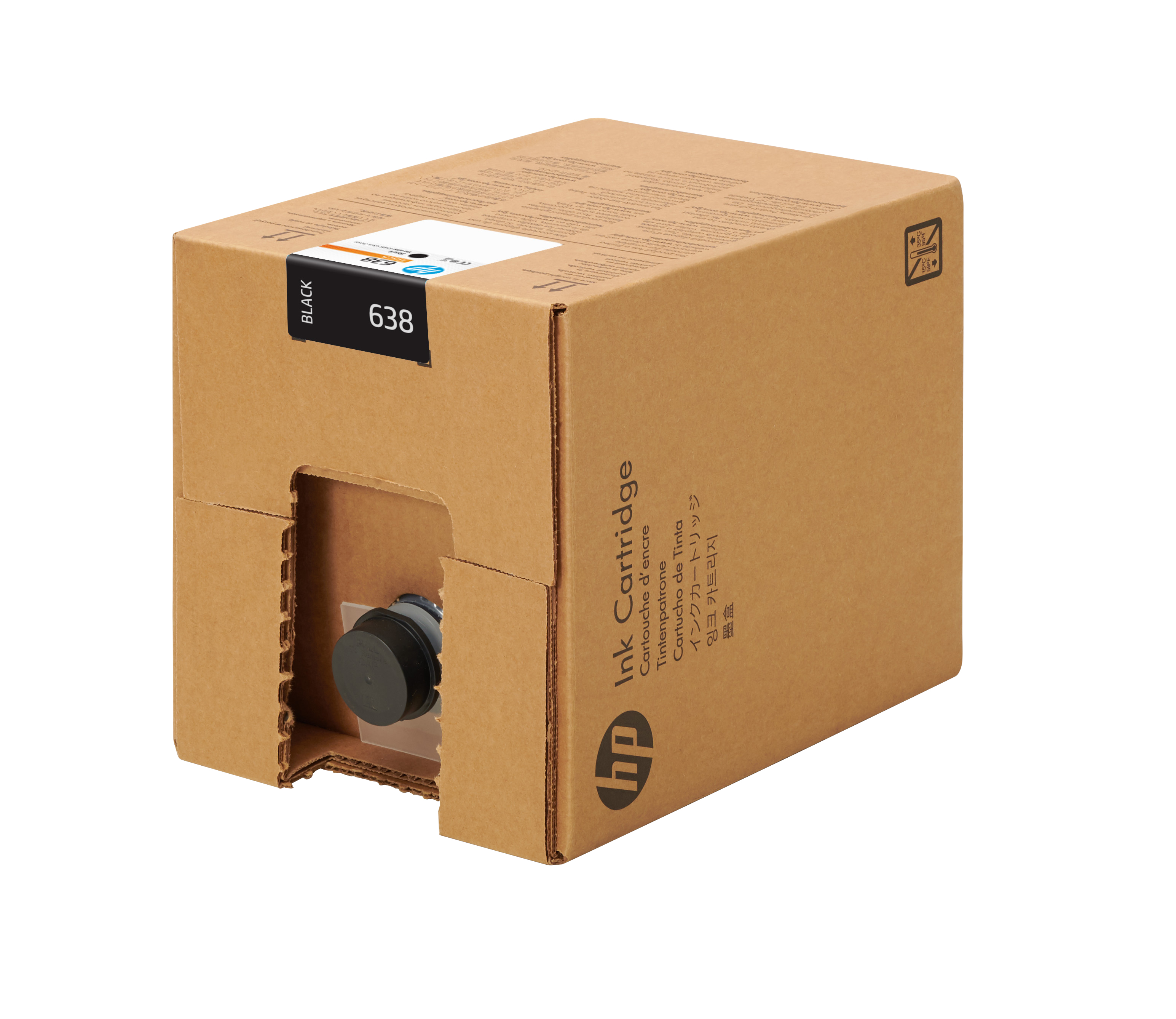 HP 638 Schwarz Stitch Druckerpatrone für Dye-Sublimationsdruck, 10 l, HP Stitch S1000 Drucker, Thermal Inkjet, Schwarz, Haus, Homeoffice, Vereinigte Staaten, Singapur, Puerto Rico, 244,5 mm