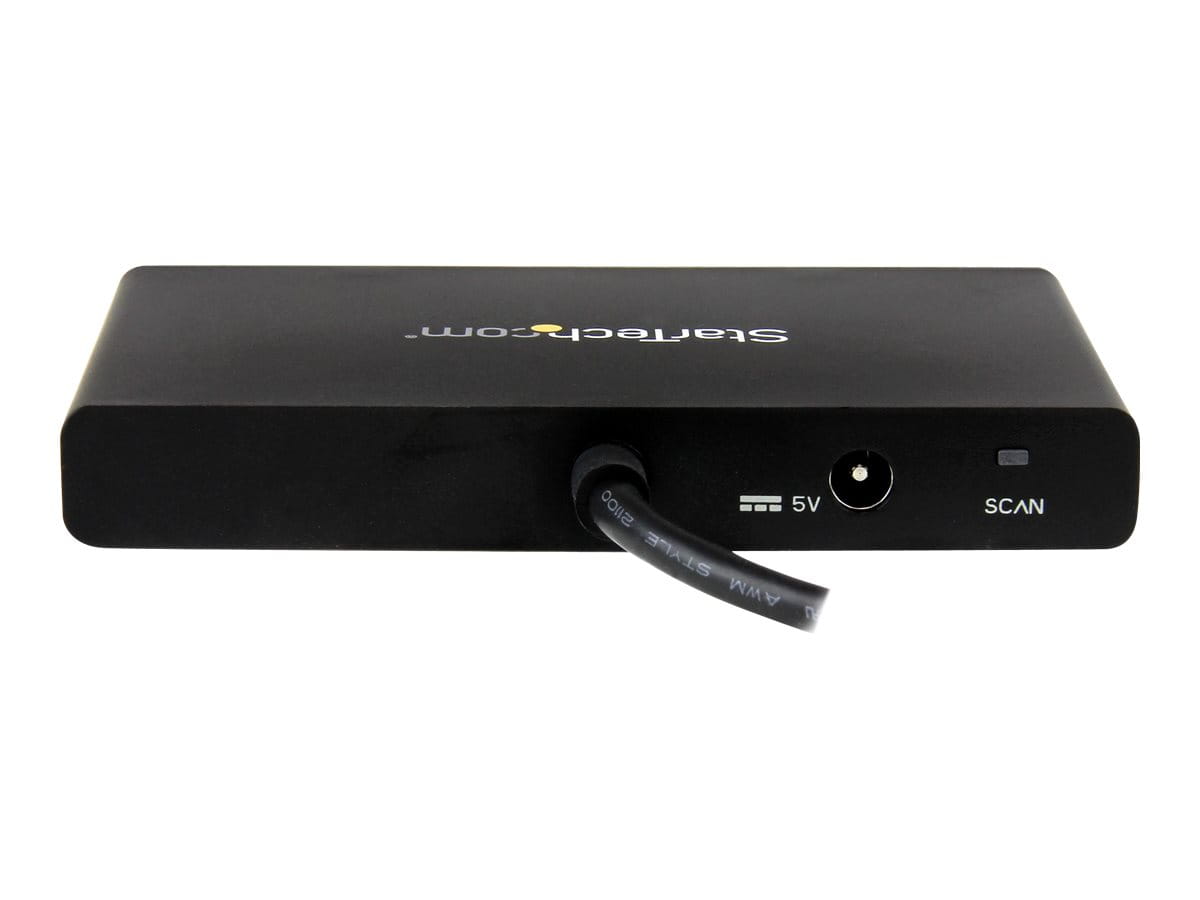 StarTech.com 4-Port Multi Monitor Adapter - DisplayPort 1.2 MST-Hub - 4x 1080p - DisplayPort Video-Splitter für erweiterte Desktop-Modi auf Windows-PCs - DP zu Quad DP-Monitoren (MSTDP124DP)