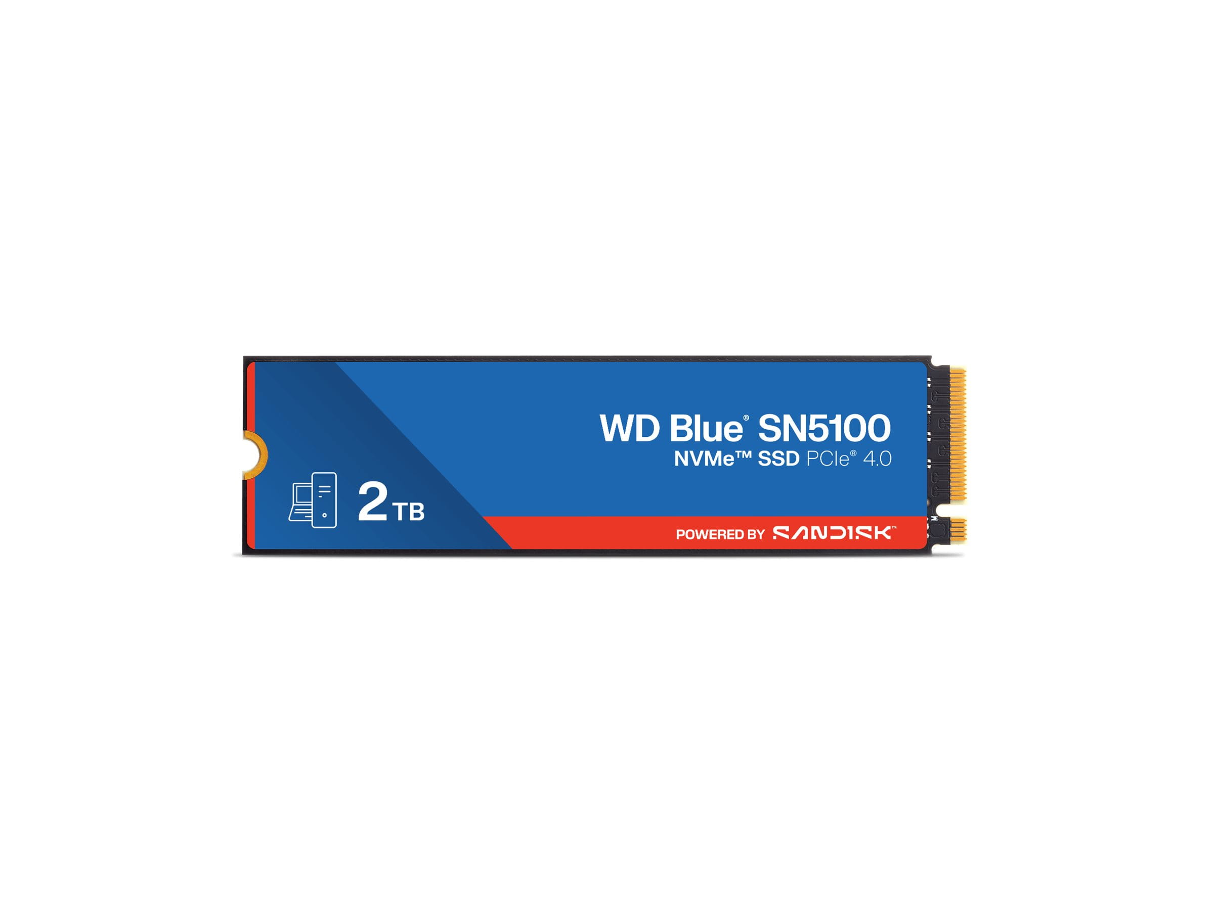 WD Blue SN5100 - SSD - 2 TB - intern - M.2 2280 - PCIe 4.0 (NVMe)