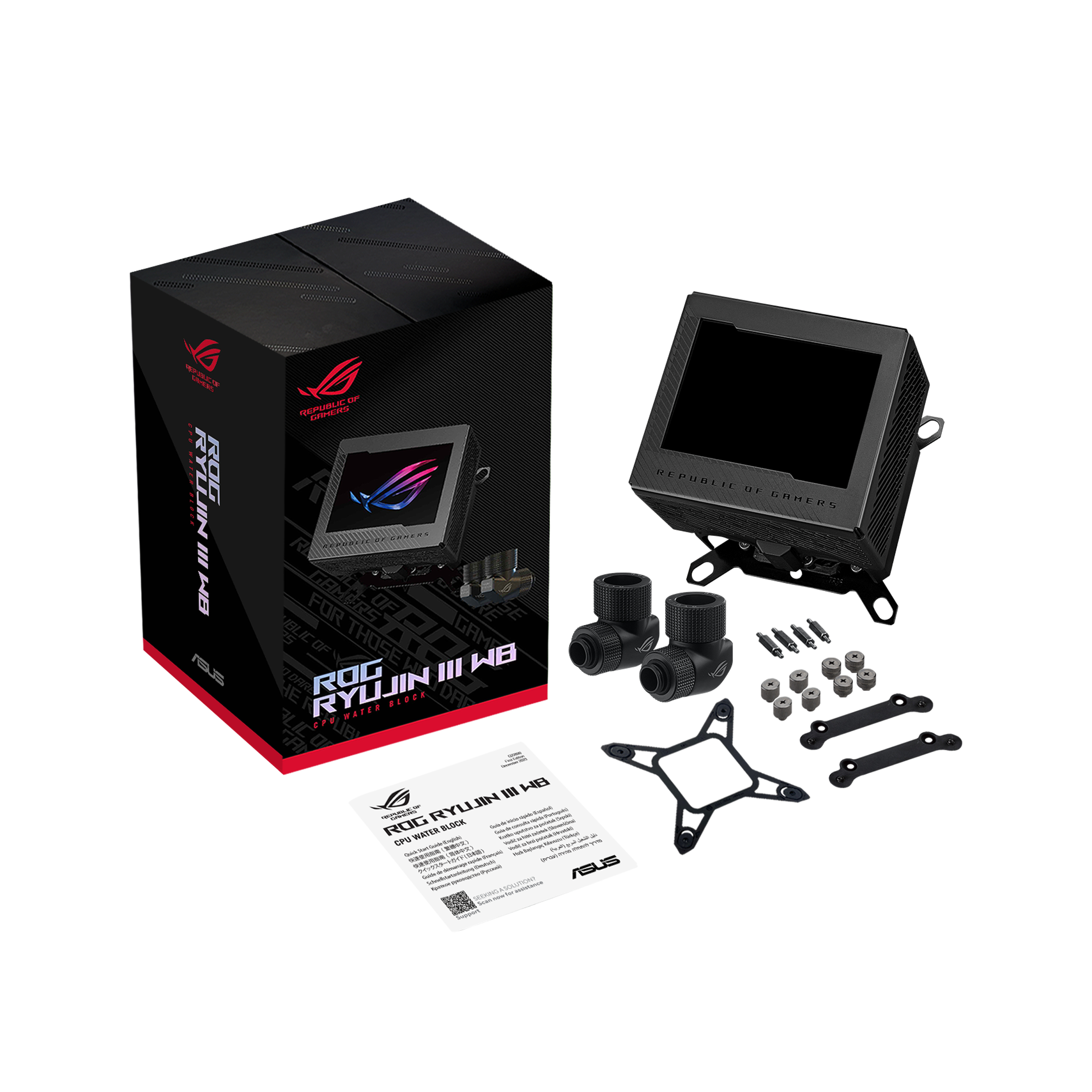 ASUS ROG RYUJIN III WB - Flüssigkühlsystem für CPU im Waterblock-Design - (für: LGA1700, LGA1200, LGA115x Socket, AM4, AM5)