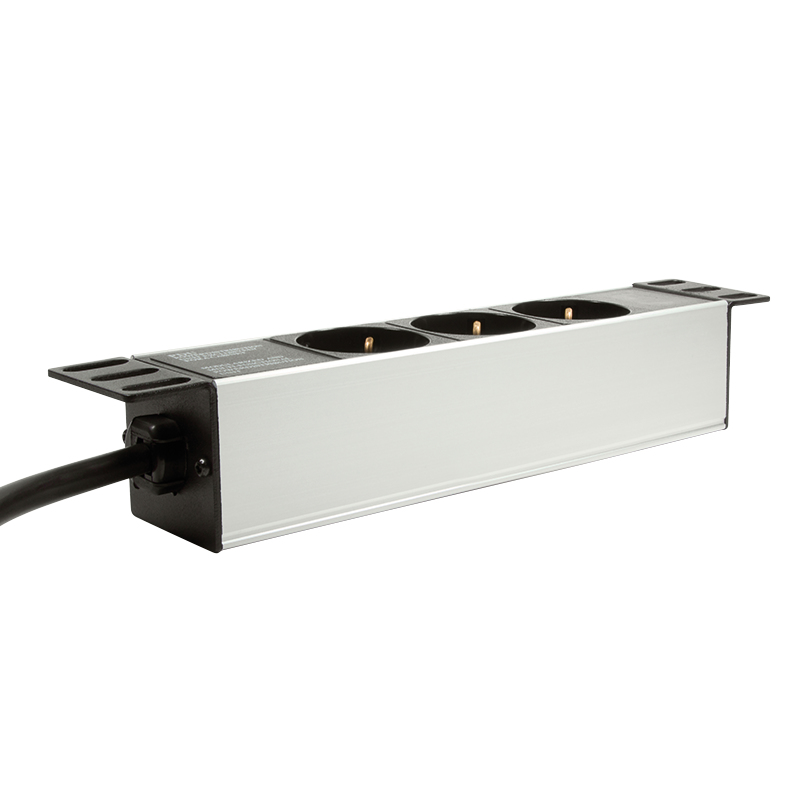 LogiLink Stromverteilungseinheit (Rack - einbaufähig) - Wechselstrom 230 V - 3500 Watt - Eingabe, Eingang power CEE 7/7 - Ausgangsanschlüsse: 3 (Stromversorgung)