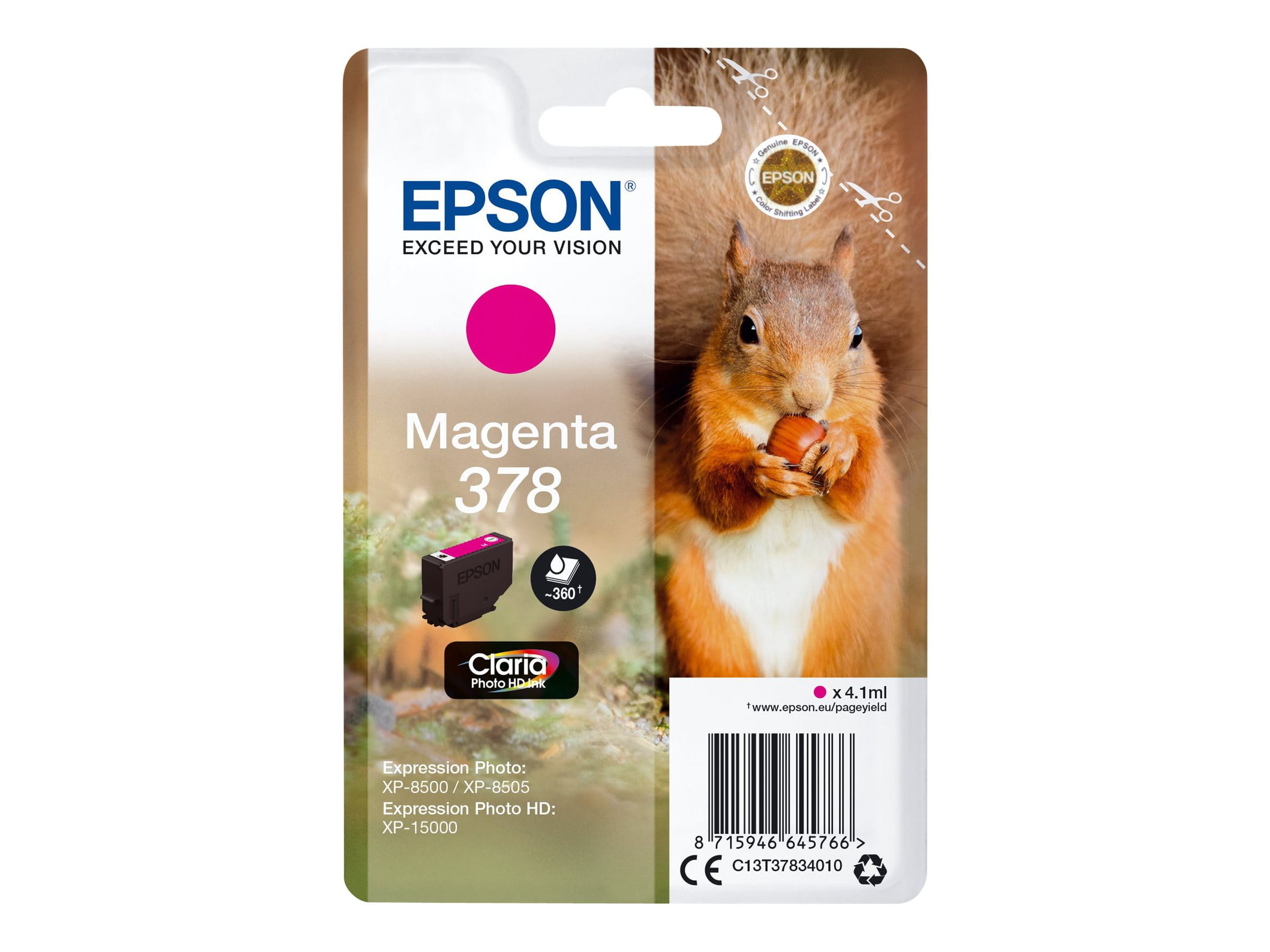 Epson 378 - 4.1 ml - Magenta - original - Blister