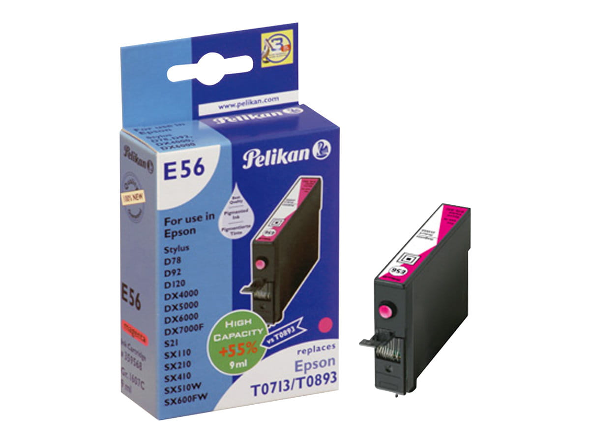 Pelikan E56 - 9 ml - Magenta - kompatibel - Tintenpatrone (Alternative zu: Epson T0713)