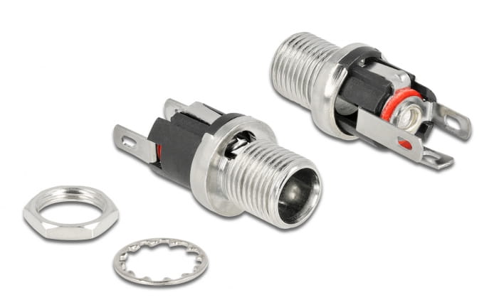Delock Netzanschluss - DC jack 5,5 mm x 12 mm (ID: 2,5 mm)