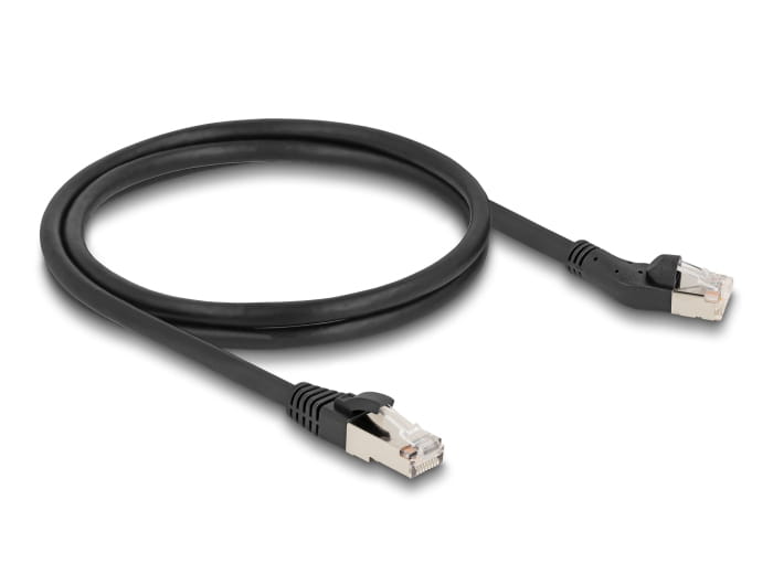 Delock Patch-Kabel - RJ-45 (M) links abgewinkelt zu RJ-45 (M)