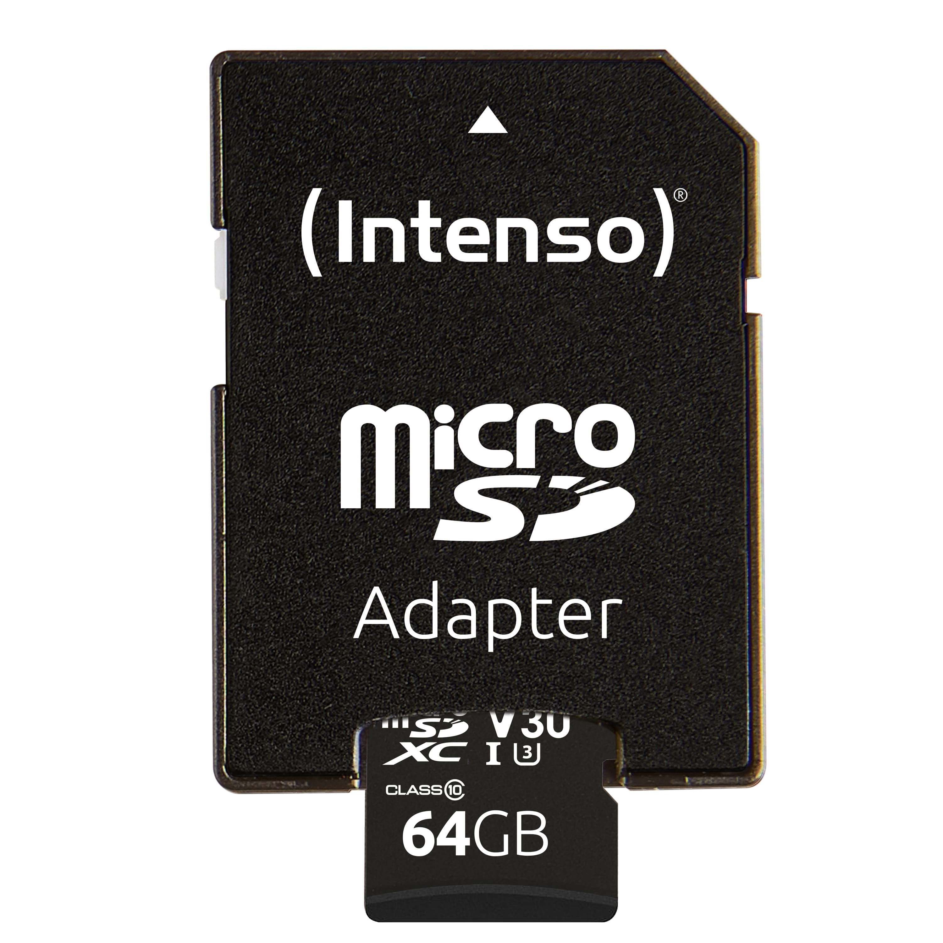 Intenso Flash-Speicherkarte (microSDXC-an-SD-Adapter inbegriffen)
