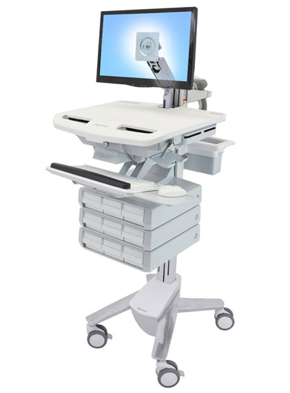 Ergotron Wagen - offene Architektur - für LCD-Display / PC-Ausrüstung - medizinisch - Aluminium, verzinker Stahl, hochwertiger Kunststoff - Grau, weiß, Polished Aluminum - Bildschirmgröße: bis zu 61 cm (bis zu 24 Zoll) Ergotron Wagen - offene Architektur - für LCD-Display / PC-Ausrüstung - medizinisch - Aluminium, verzinker Stahl, hochwertiger Kunststoff - Grau, weiß, Polished Aluminum - Bildschirmgröße: bis zu 61 cm (bis zu 24 Zoll)