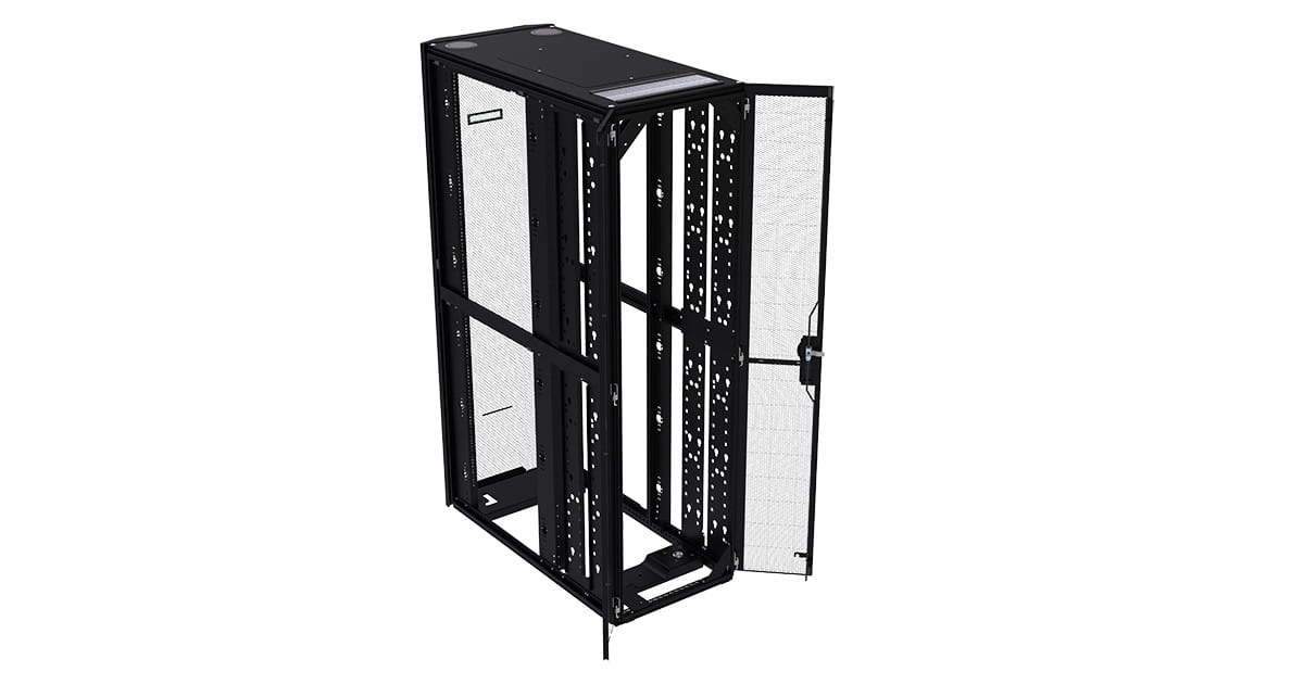 HPE 600mm x 1200mm G2 Enterprise Pallet Rack - Schrank - Schwarz mit silbernen Akzenten - 42HE - 48.3 cm (19")