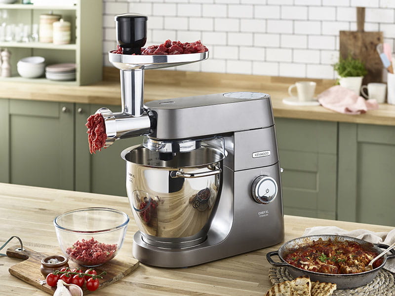 Kenwood Electronics Kenwood KAX950ME, Fleischwolf-Set, Aluminium, Edelstahl, Aluminium, Edelstahl, 250 mm, 160 mm, 250 mm