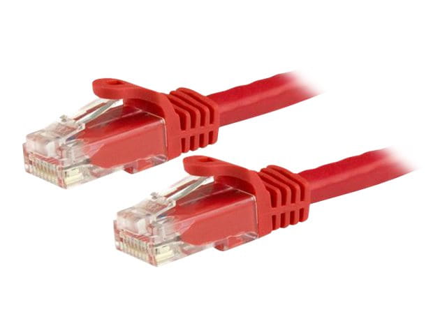 StarTech.com 50cm CAT6 Ethernet Cable, 10 Gigabit Snagless RJ45 650MHz 100W PoE Patch Cord, CAT 6 10GbE UTP Network Cable w/Strain Relief, Red, Wiring is UL Certified/TIA - Category 6 - 24AWG (N6PATC50CMRD)