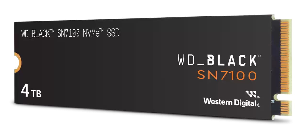 WD WD_BLACK SN7100 WDS400T4X0E-00CJA0 - SSD - 4 TB - intern - M.2 2280 - PCIe 4.0 x4 (NVMe)