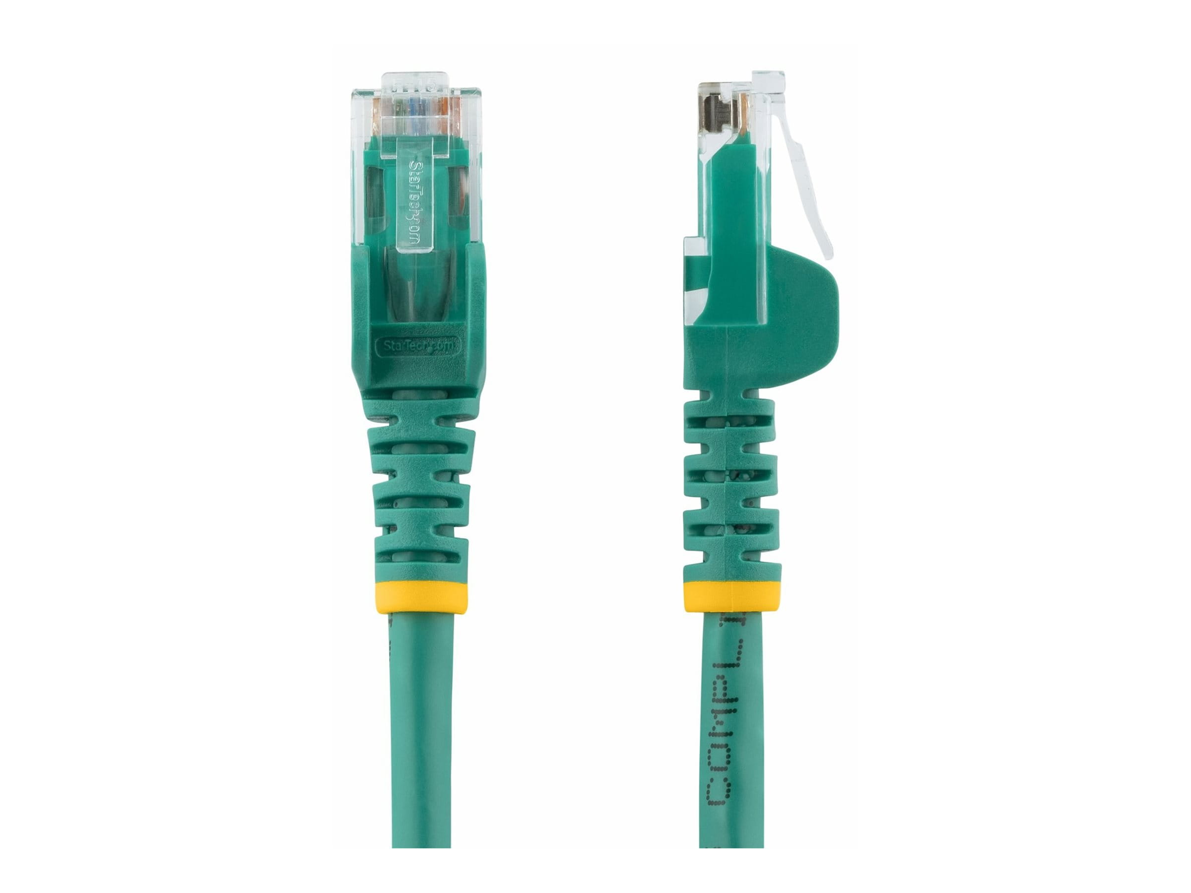 StarTech.com 7m CAT6 Ethernet Cable, 10 Gigabit Snagless RJ45 650MHz 100W PoE Patch Cord, CAT 6 10GbE UTP Network Cable w/Strain Relief, Green, Wiring is UL Certified/TIA - Category 6 - 24AWG (N6PATC7MGN)