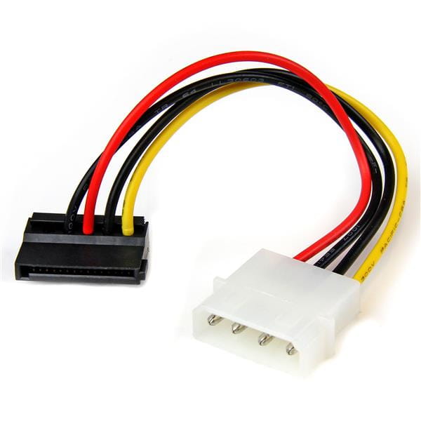 StarTech.com 15cm 4-Pin Molex auf SATA Kabel links gewinkelt - Stecker/Buchse - Netzteil - SATA-Stromstecker (M)